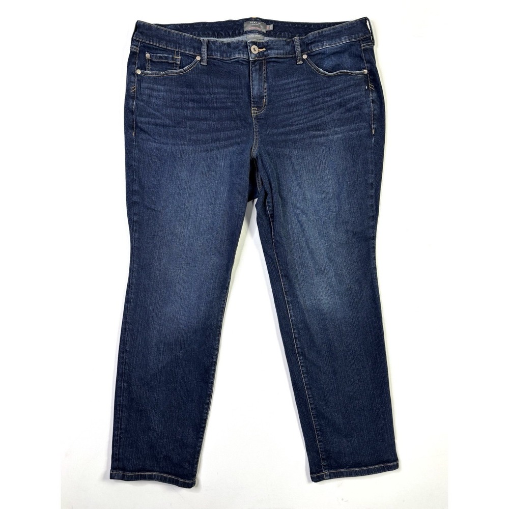 Torrid Jeans Women's 22R Boyfriend Straight Vintage Stretch Blue Denim